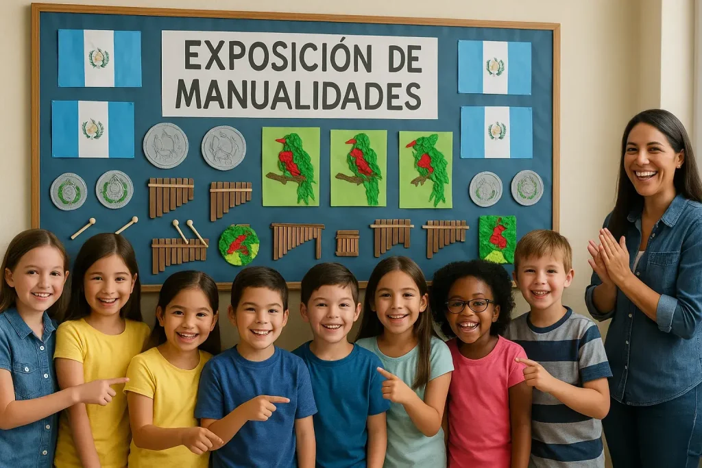 manualidades de símbolos patrios guatemaltecos para niños de primaria